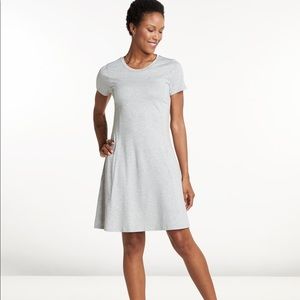 TOAD&CO gray midi dress with pockets womens size S